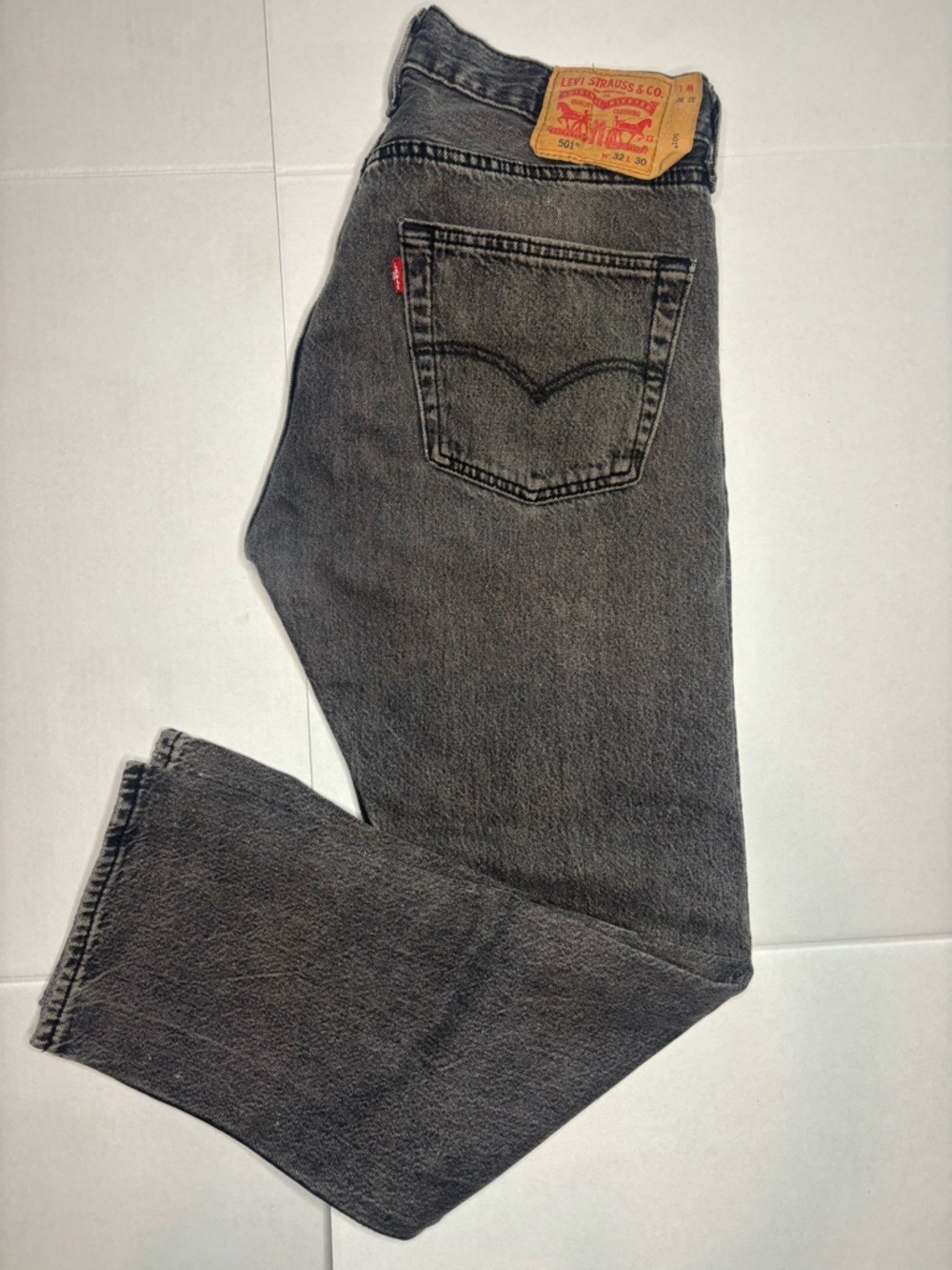 Levi’s 501 black jeans button fly 32 x 34